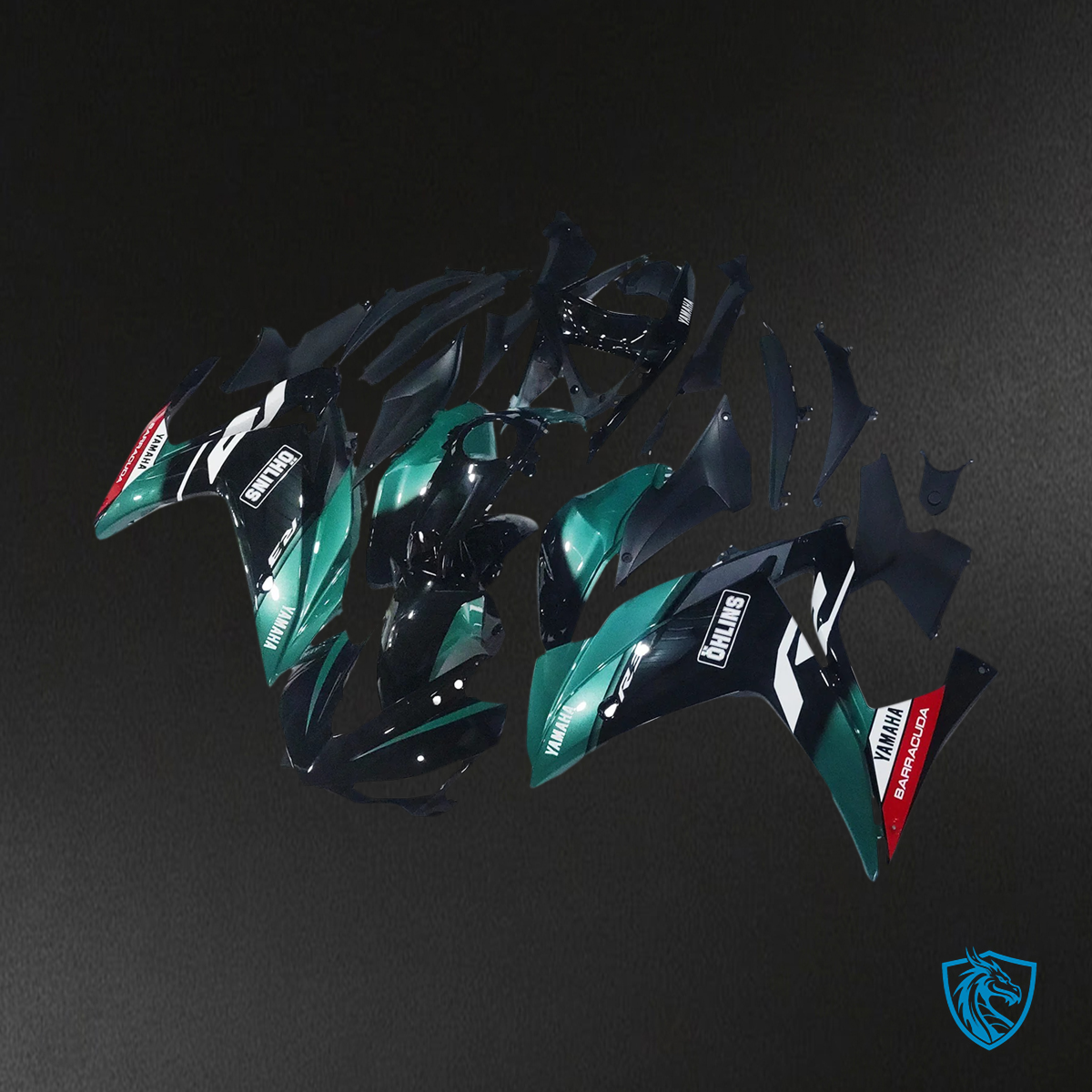 Yamaha YZF-R3 (2014-2018) R25 (2015-2017) blue & black - MERGEment Motorcycle Fairings Kit