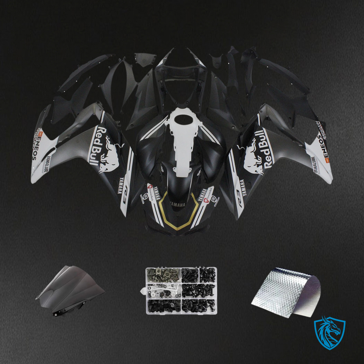 Yamaha YZF-R3 (2015-2017) R25 (2014-2018) Black - Custom ABS Fairing Set