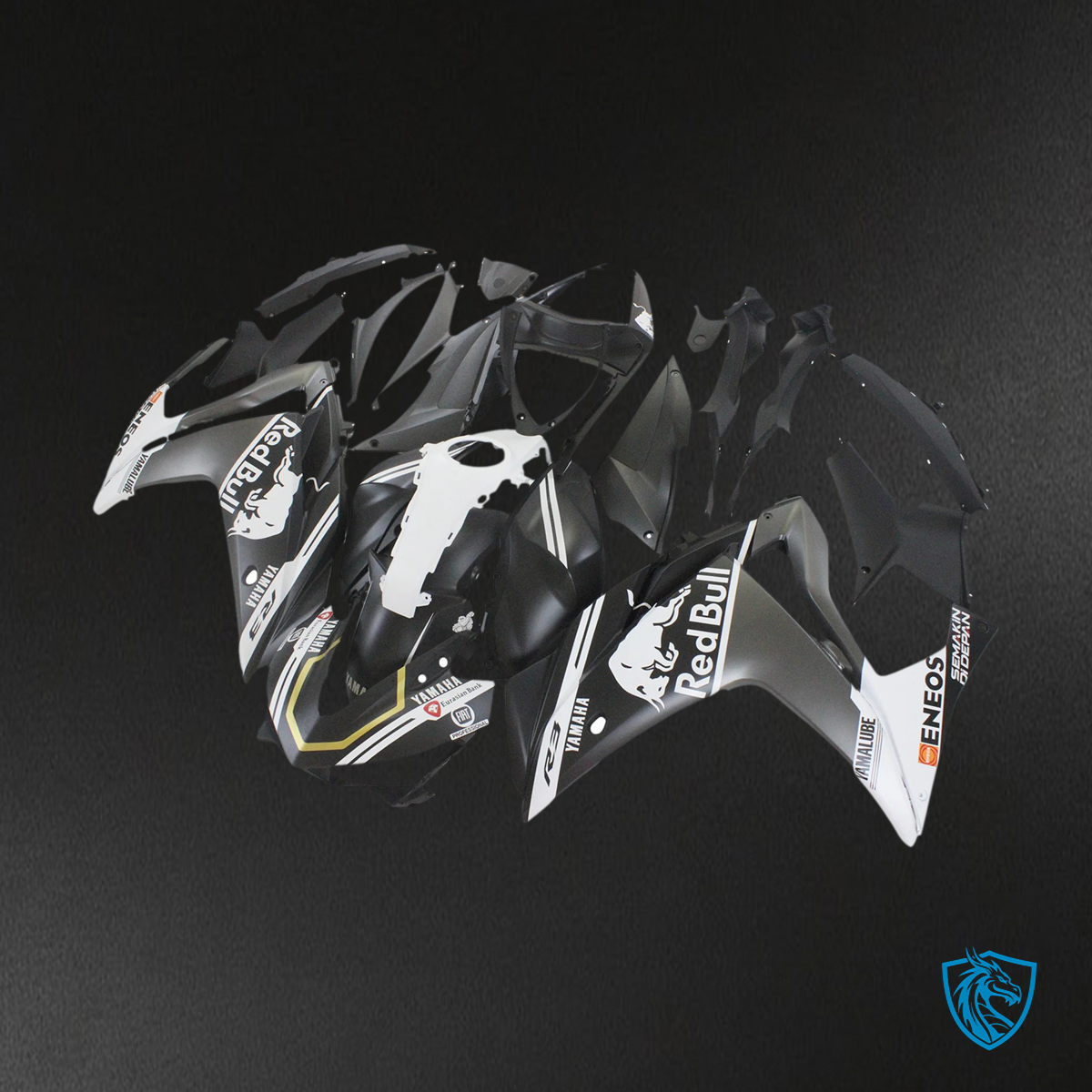 Yamaha YZF-R3 (2015-2017) R25 (2014-2018) Black - Custom ABS Fairing Set