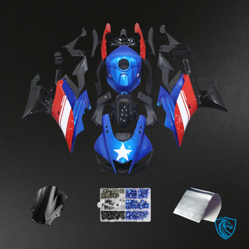 Yamaha YZF-R3 R25 (2019-2021) Black, Blue & Red Fairing Kit - Aftermarket ABS Bodywork