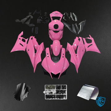 Yamaha YZF-R3 R25 (2019-2021) Black & Pink Fairing Kit - Aftermarket ABS Bodywork