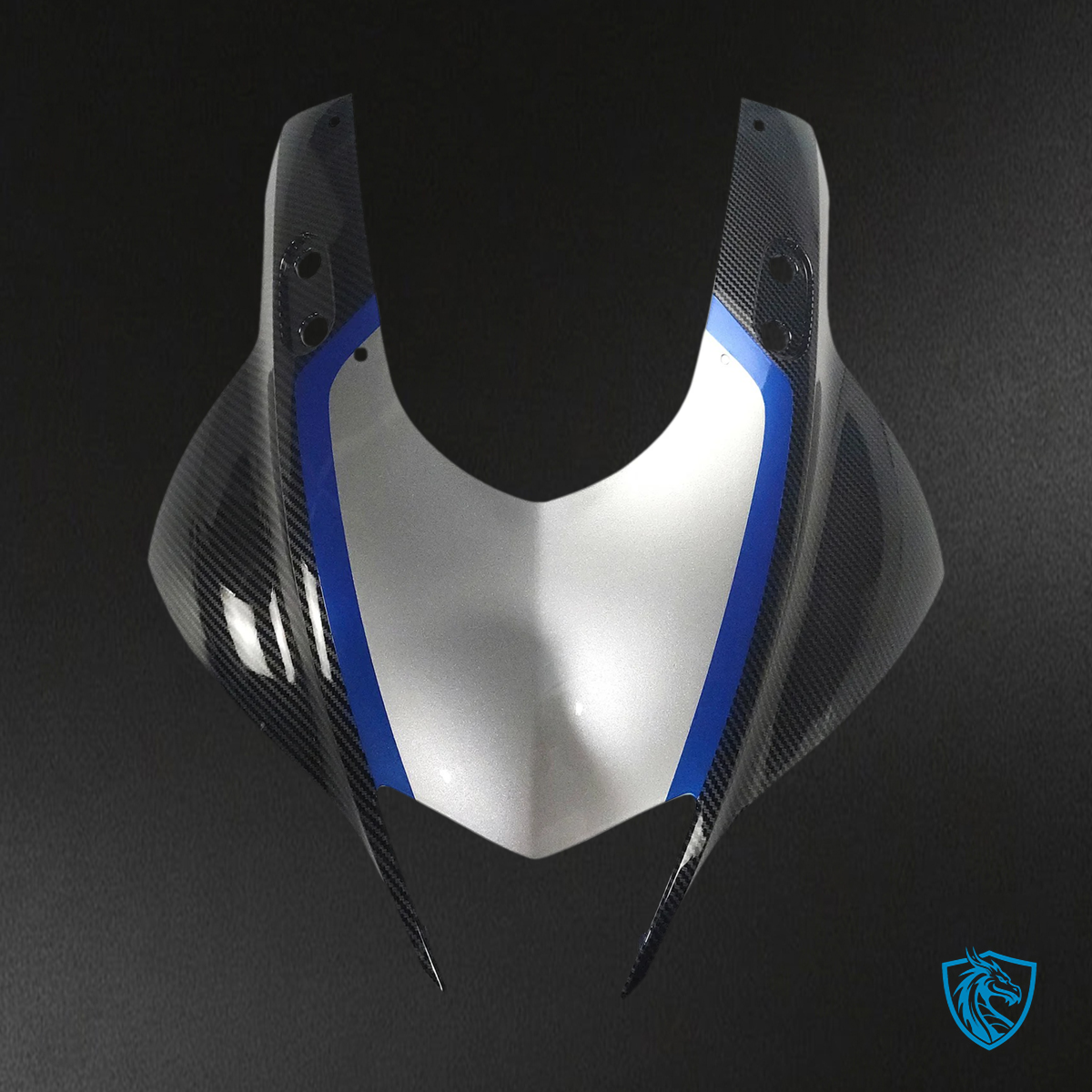 Yamaha YZF-R3 R25 (2019-2021) Carbon Fiber Black & Silver - MERGEment Motorcycle Fairings Kit