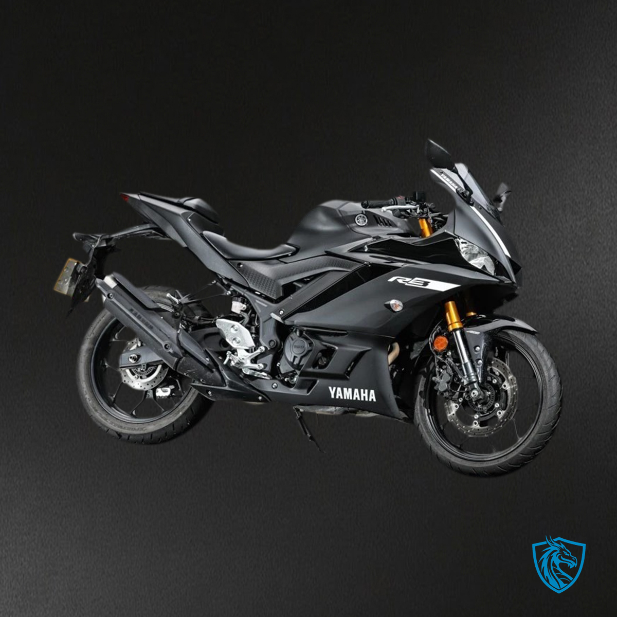 Yamaha YZF-R3 R25 (2019-2021) matte black & White line Fairing Kit | ABS Bodywork