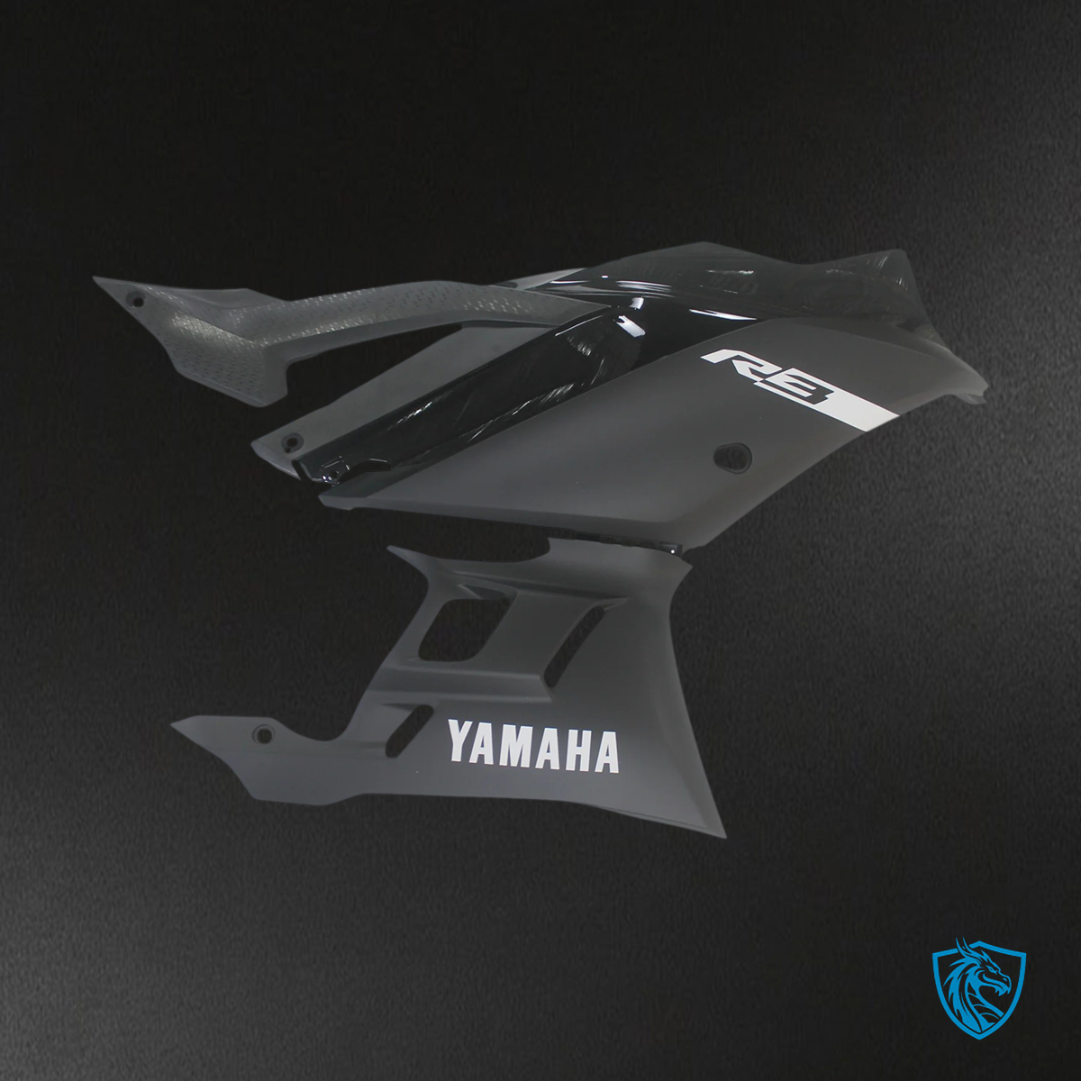 Yamaha YZF-R3 R25 (2019-2021) matte black & White line Fairing Kit | ABS Bodywork