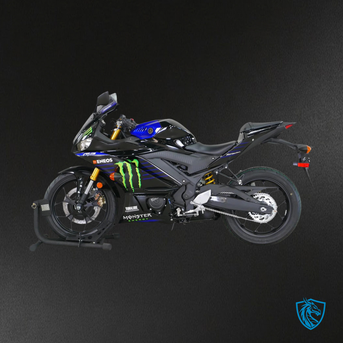 Yamaha YZF-R3 R25 (2019-2021) Black & Blue - Custom ABS Fairing Set