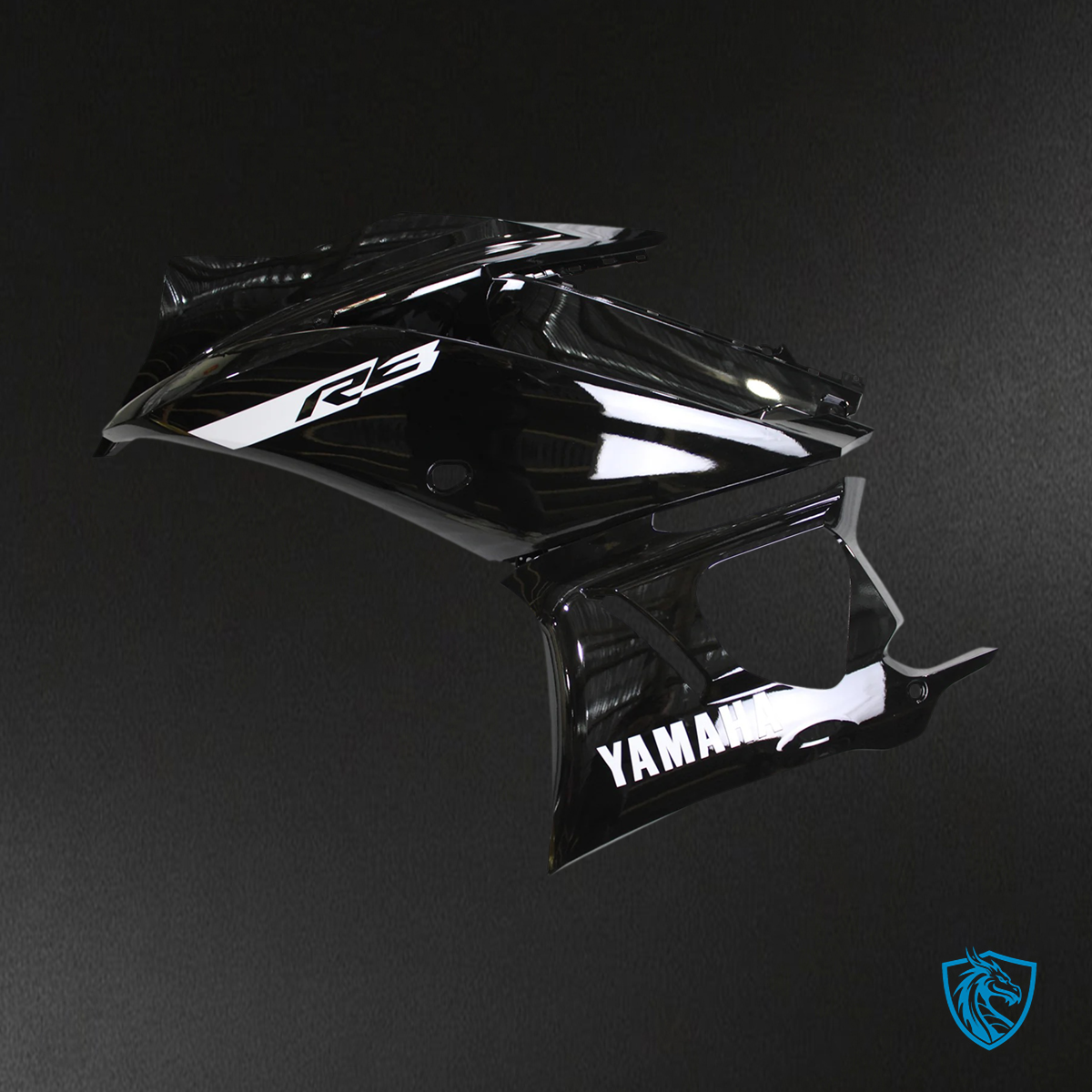 Yamaha YZF-R3 R25 (2022-2024) Black & White Accents Fairing Kit - Aftermarket ABS Bodywork