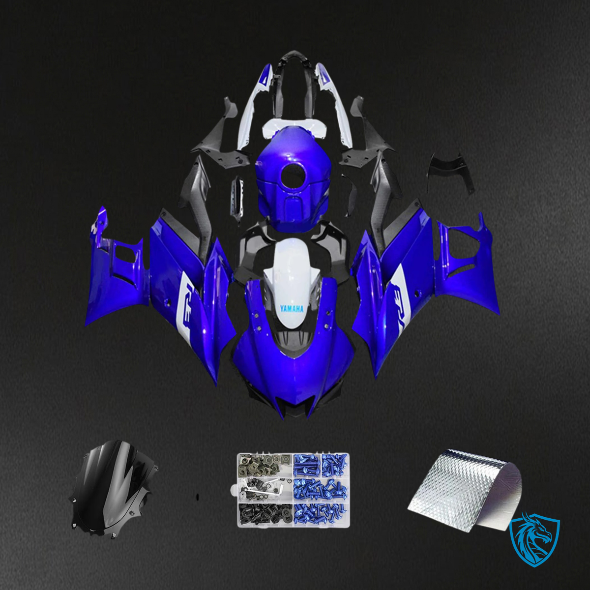 Yamaha YZF-R3 R25 (2022-2024) Blue Style2 Fairing Kit - Aftermarket ABS Bodywork