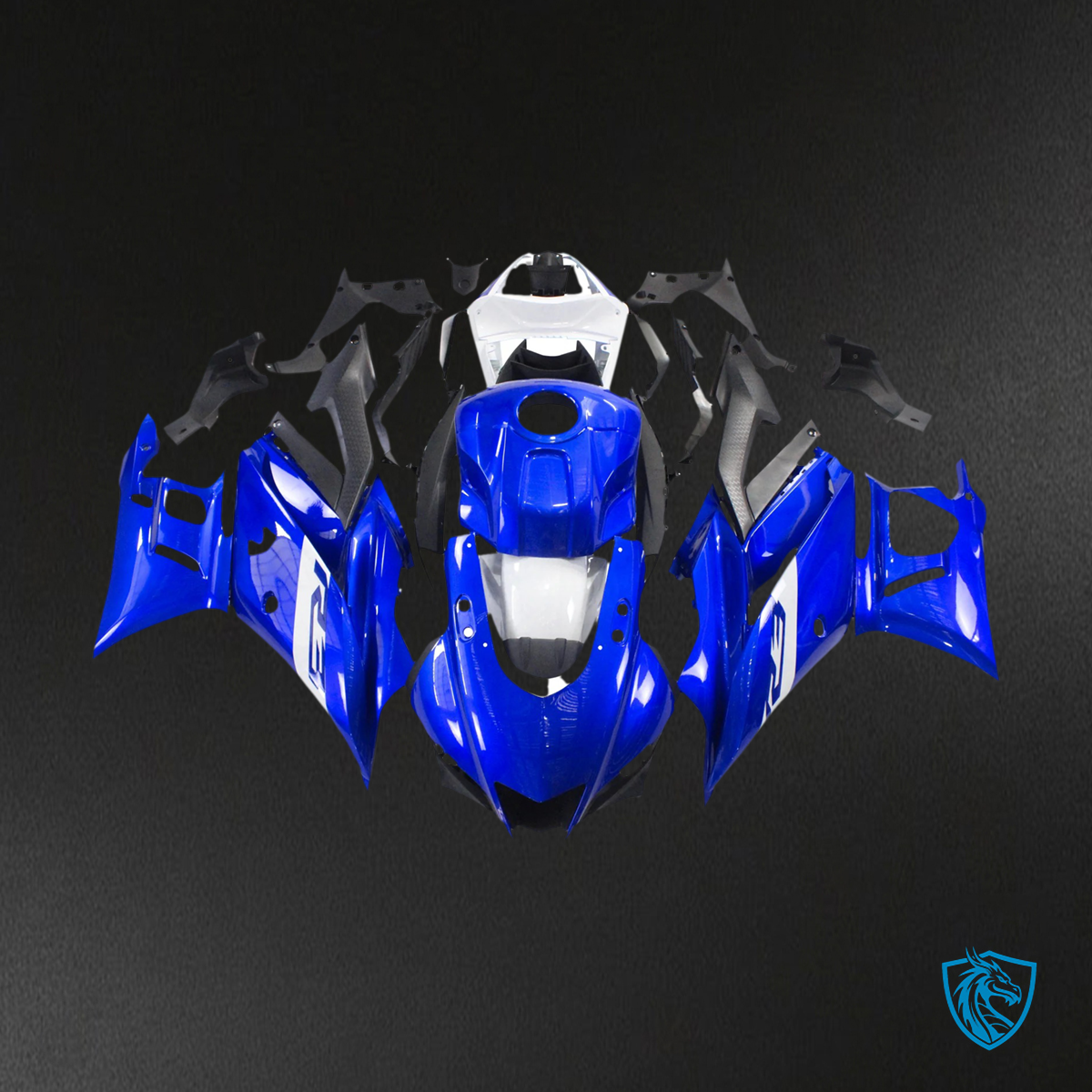 Yamaha YZF-R3 R25 (2022-2024) Blue Style9 - Custom ABS Fairing Set