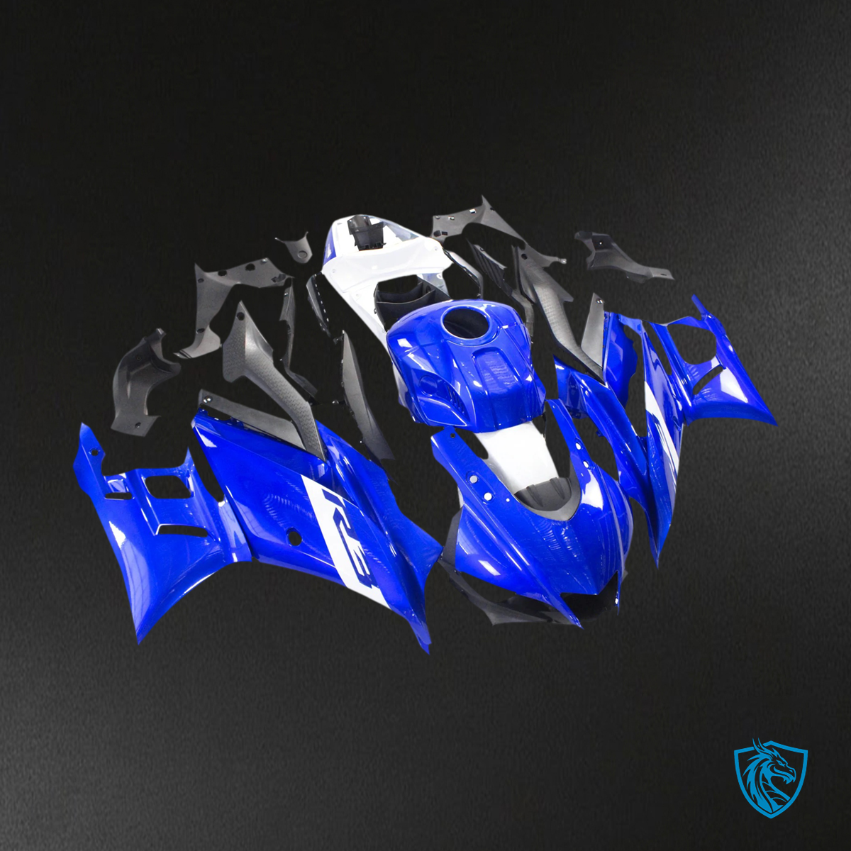 Yamaha YZF-R3 R25 (2022-2024) Blue Style9 - Custom ABS Fairing Set