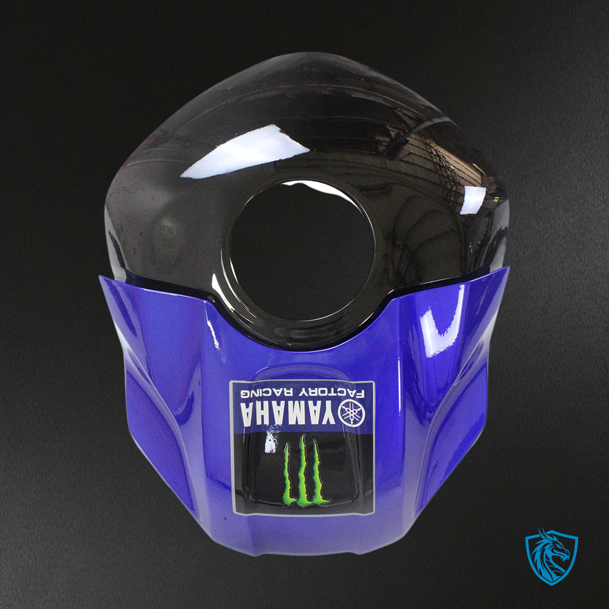 Yamaha YZF-R3 R25 (2022-2024) black, blue & green Monster Style2 - MERGEment Motorcycle Fairings Kit