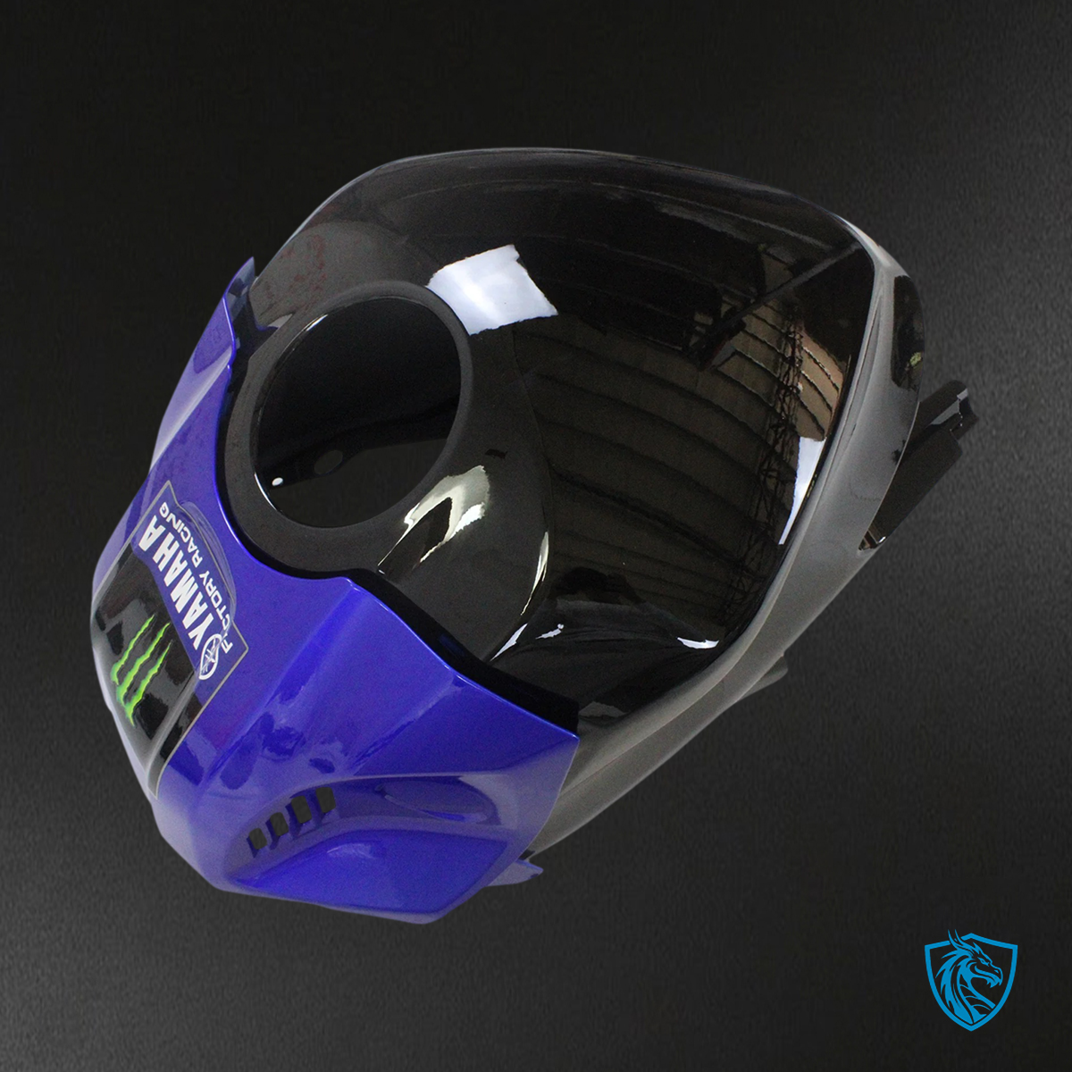 Yamaha YZF-R3 R25 (2022-2024) black, blue & green Monster Style2 - MERGEment Motorcycle Fairings Kit