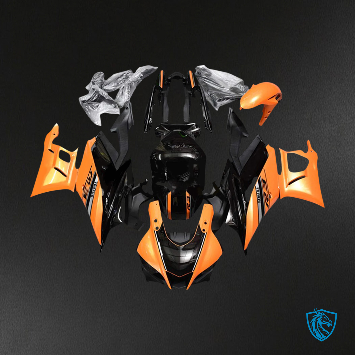 Yamaha YZF-R3 R25 (2022-2024) Orange Fairing Kit | ABS Bodywork
