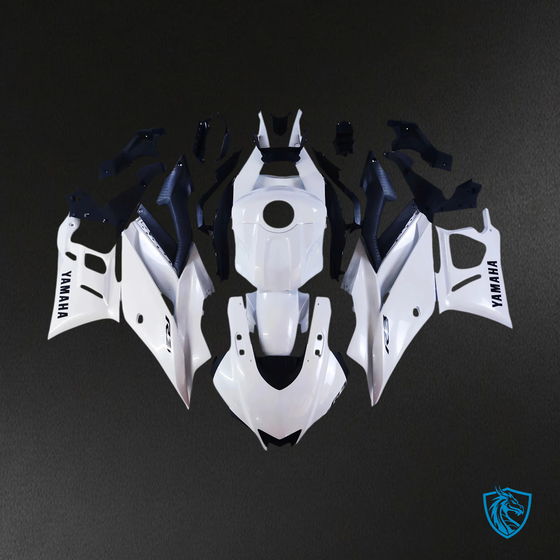Yamaha YZF-R3 R25 (2022-2024) Pearl White Fairing Kit - Aftermarket ABS Bodywork