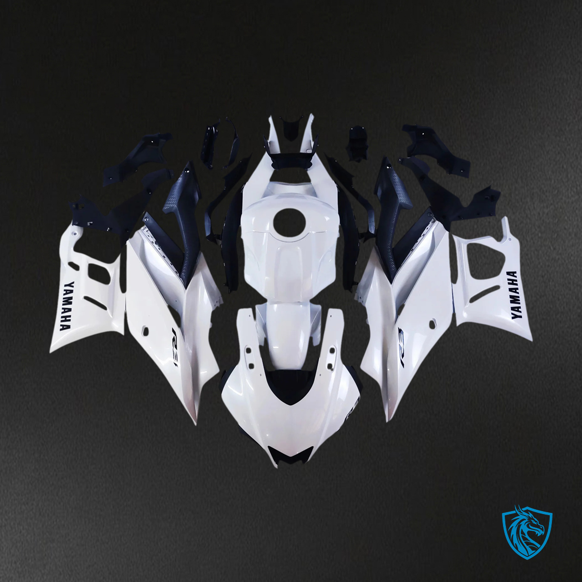 Yamaha YZF-R3 R25 (2022-2024) Pearl White Fairing Kit - Aftermarket ABS Bodywork