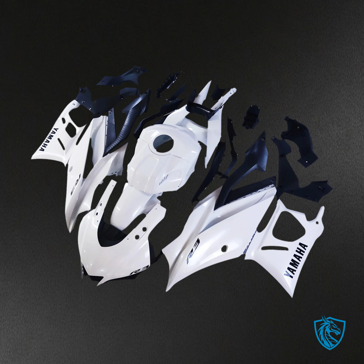 Yamaha YZF-R3 R25 (2022-2024) Pearl White Fairing Kit - Aftermarket ABS Bodywork