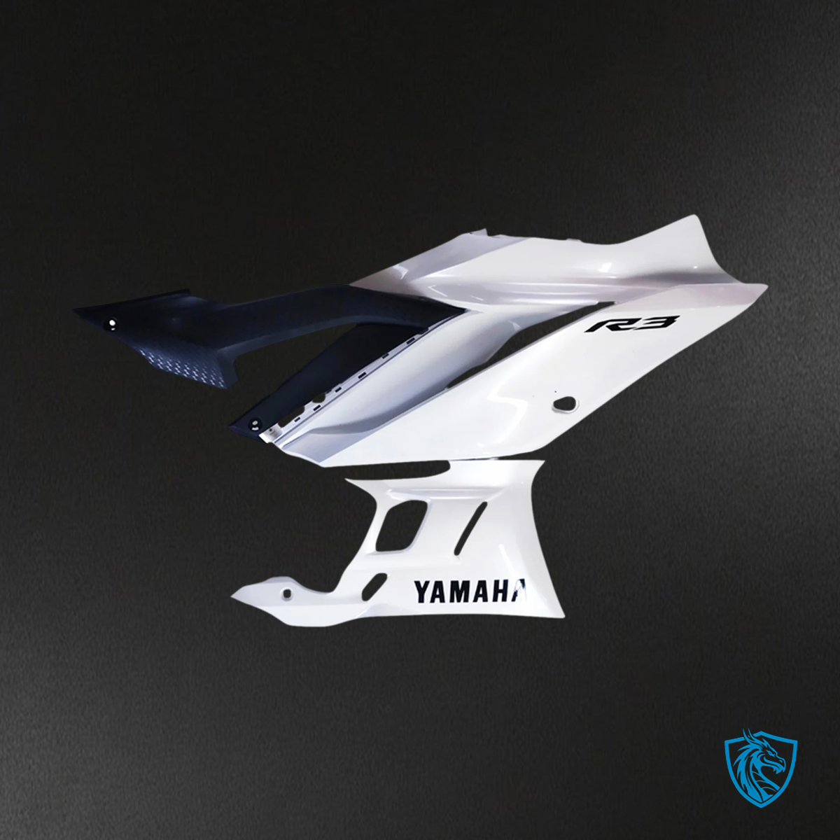 Yamaha YZF-R3 R25 (2022-2024) Pearl White Fairing Kit - Aftermarket ABS Bodywork