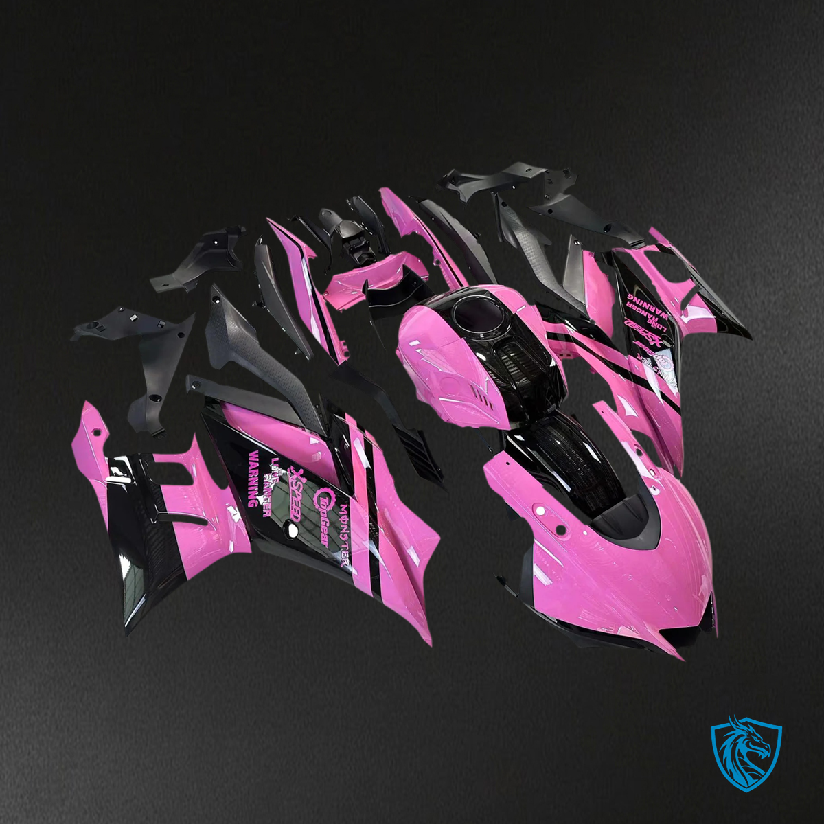 Yamaha YZF-R3 R25 (2022-2024) Pink - Custom ABS Fairing Set