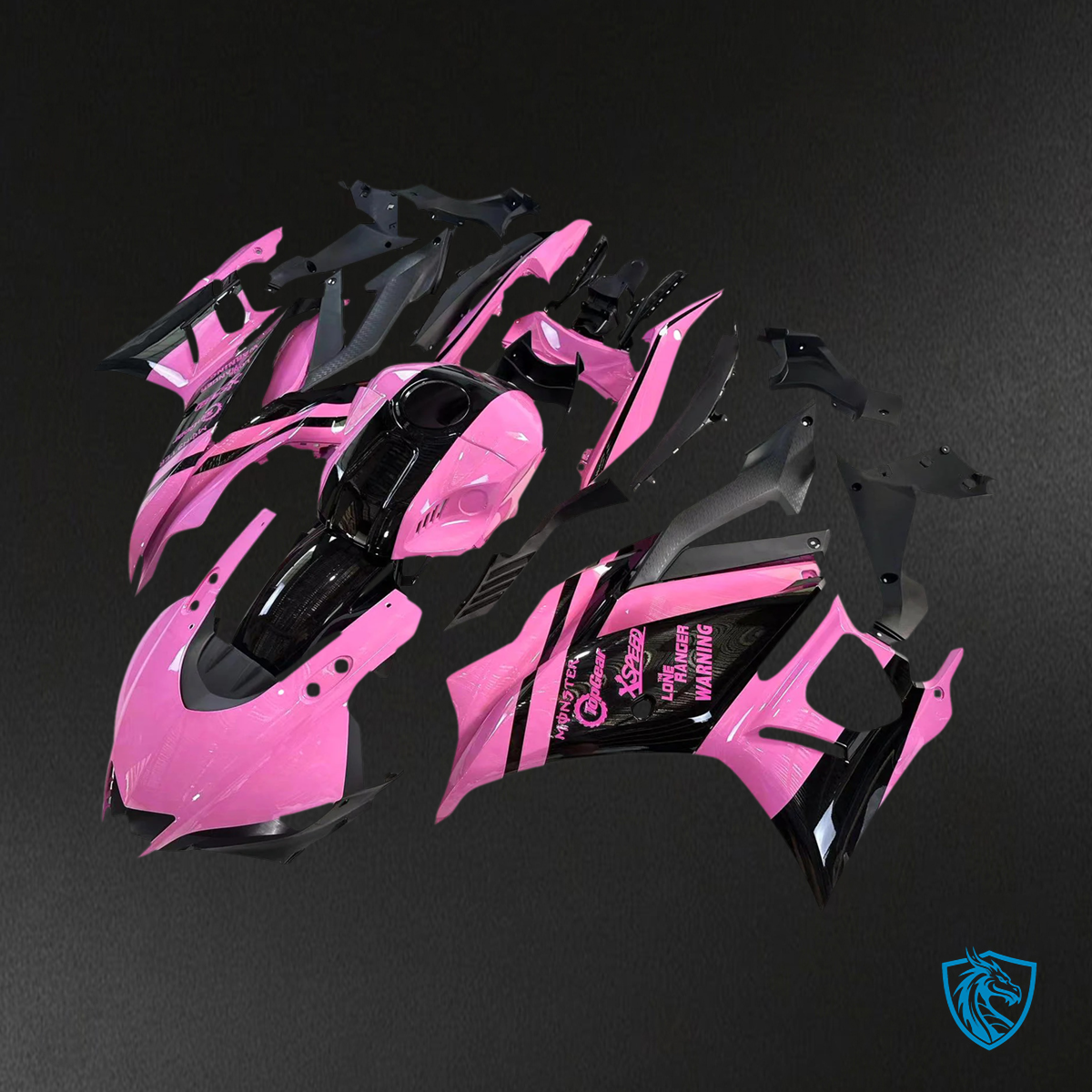Yamaha YZF-R3 R25 (2022-2024) Pink - Custom ABS Fairing Set