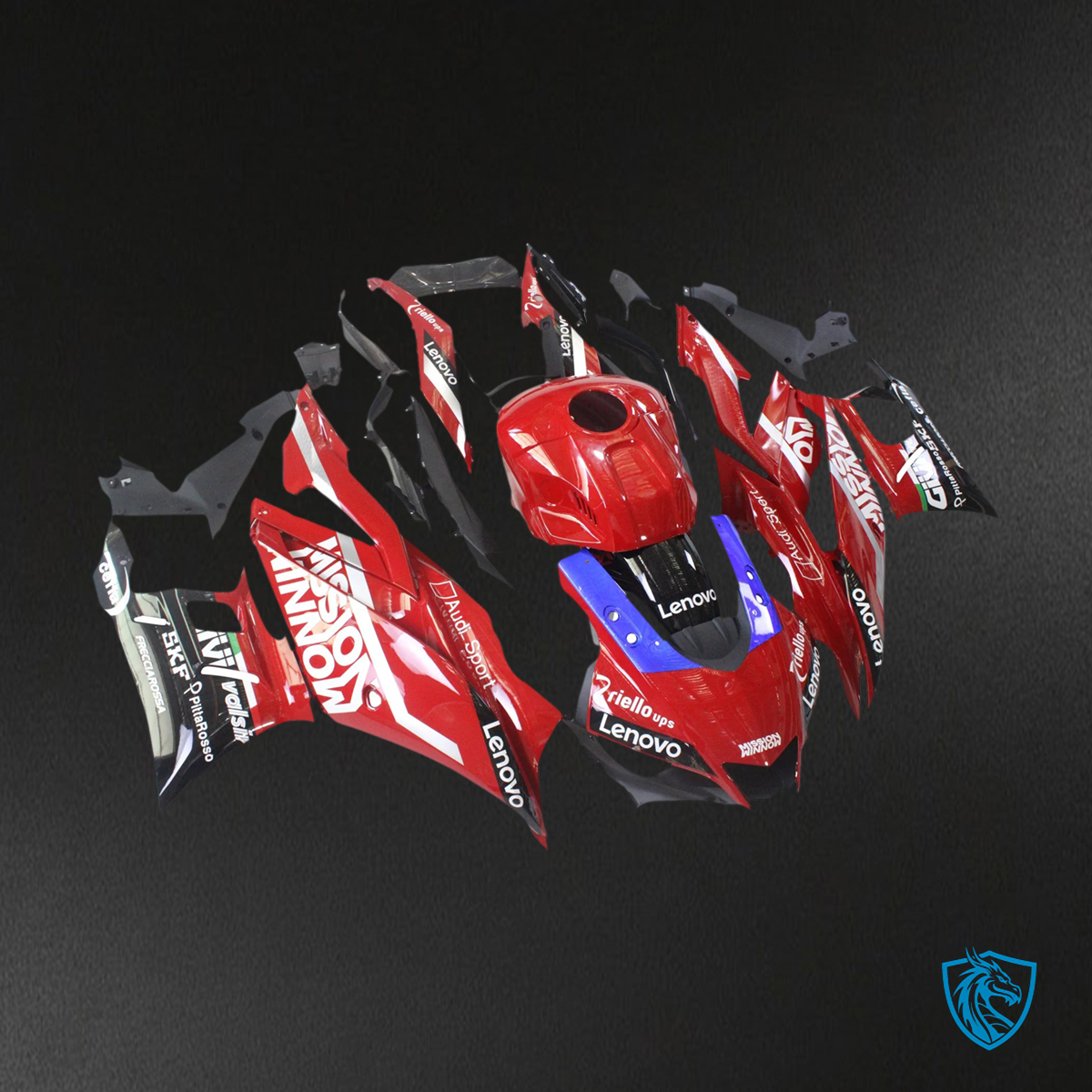 Yamaha YZF-R3 R25 (2022-2024) Red & White - MERGEment Motorcycle Fairings Kit
