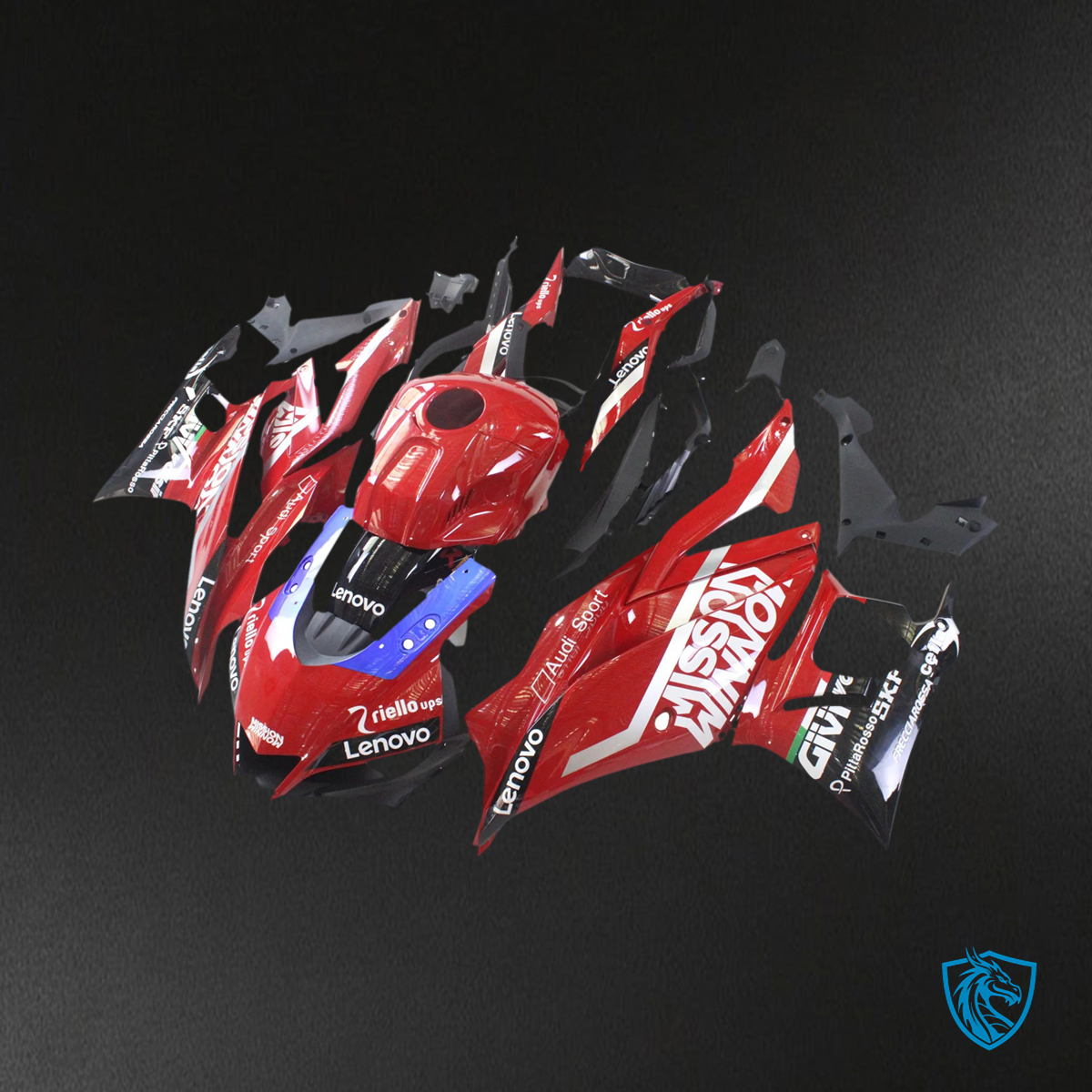 Yamaha YZF-R3 R25 (2022-2024) Red & White - MERGEment Motorcycle Fairings Kit