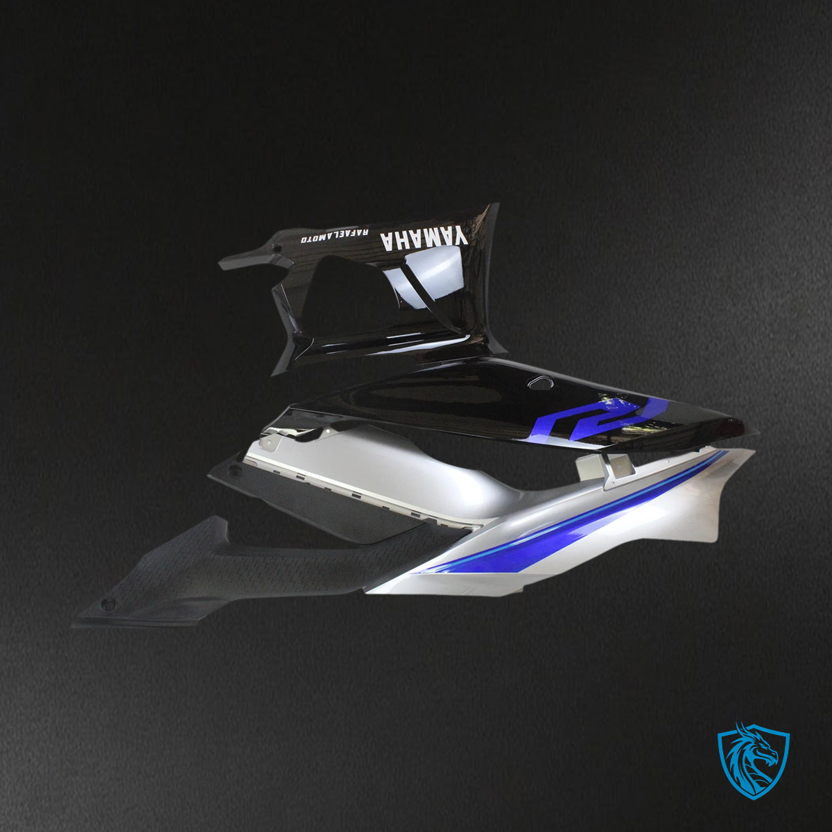 Yamaha YZF-R3 R25 (2022-2024) Sliver & Black Fairing Kit | ABS Bodywork