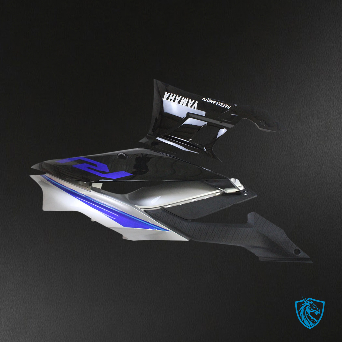 Yamaha YZF-R3 R25 (2022-2024) Sliver & Black Fairing Kit | ABS Bodywork