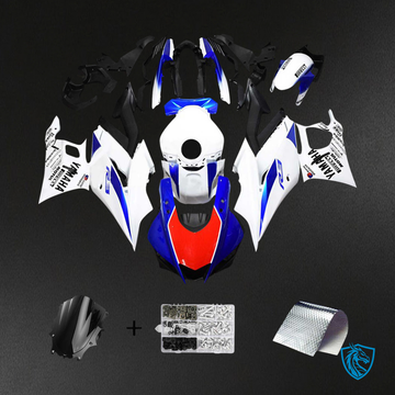 Yamaha YZF-R3 R25 (2022-2024) White & Blue Style1 Fairing Kit - Aftermarket ABS Bodywork