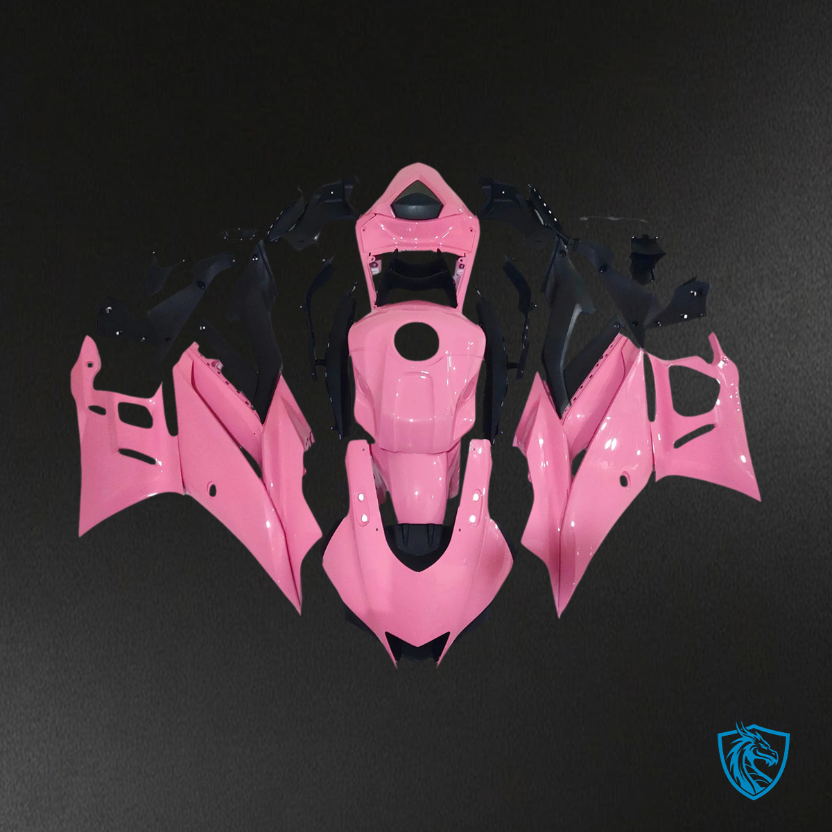 Yamaha YZF-R3 & R25 (2022-2024) Black & Pink Fairing Kit - Aftermarket ABS Bodywork