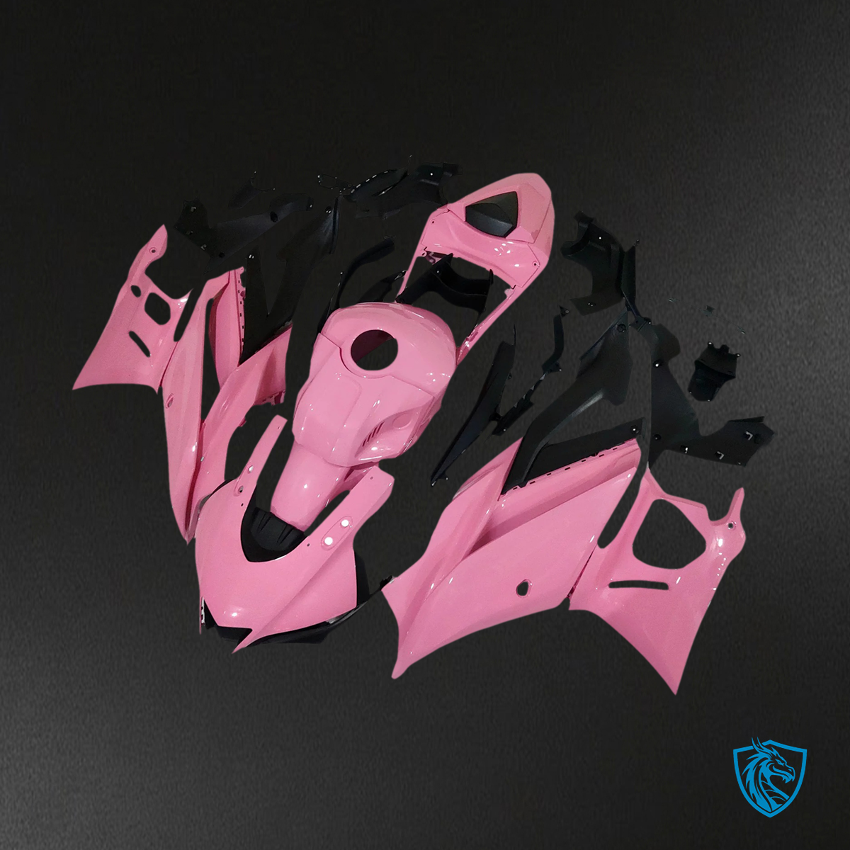 Yamaha YZF-R3 & R25 (2022-2024) Black & Pink Fairing Kit - Aftermarket ABS Bodywork