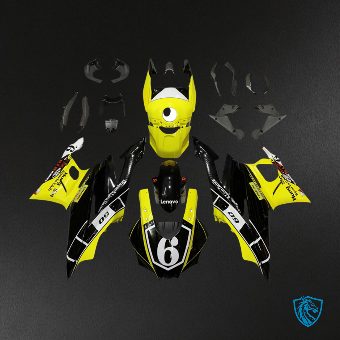 Yamaha YZF-R3 & R25 (2022-2024) Black & yellow Fairing Kit | ABS Bodywork