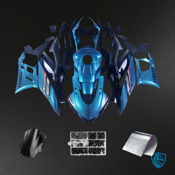 Yamaha YZF-R3 & R25 (2022-2024) Blue & Black Fairing Kit - Aftermarket ABS Bodywork
