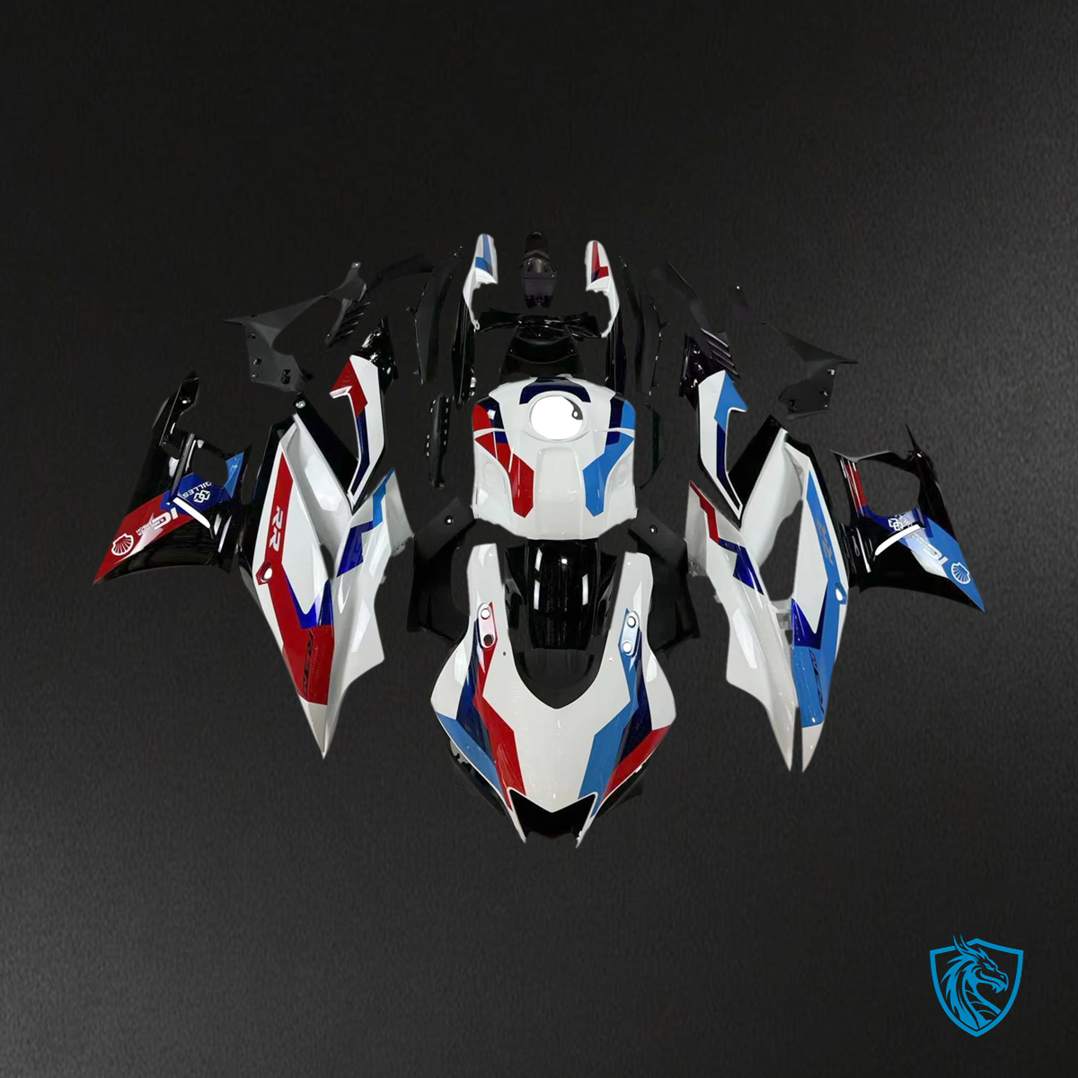 Yamaha YZF-R3 & R25 (2022-2024) White, Blue & Red - MERGEment Motorcycle Fairings Kit