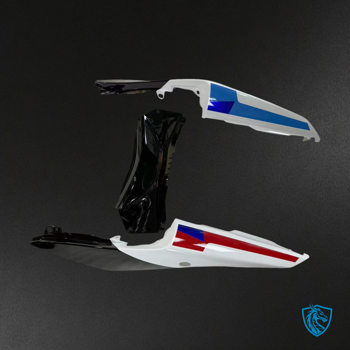 Yamaha YZF-R3 & R25 (2022-2024) White, Blue & Red - MERGEment Motorcycle Fairings Kit