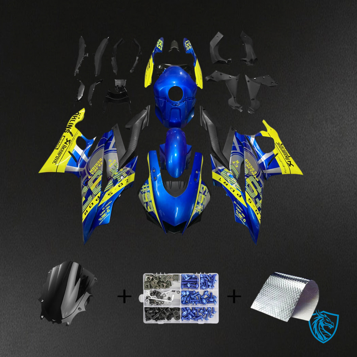 Yamaha YZF-R3 & R25 (2022-2024) Blue & Yellow Fairing Kit | ABS Bodywork