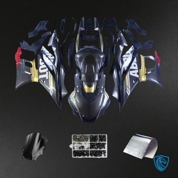 Yamaha YZF-R3 & R25 (2022-2024) Carbon Fiber Black, Gold, White & Red - Custom ABS Fairing Set
