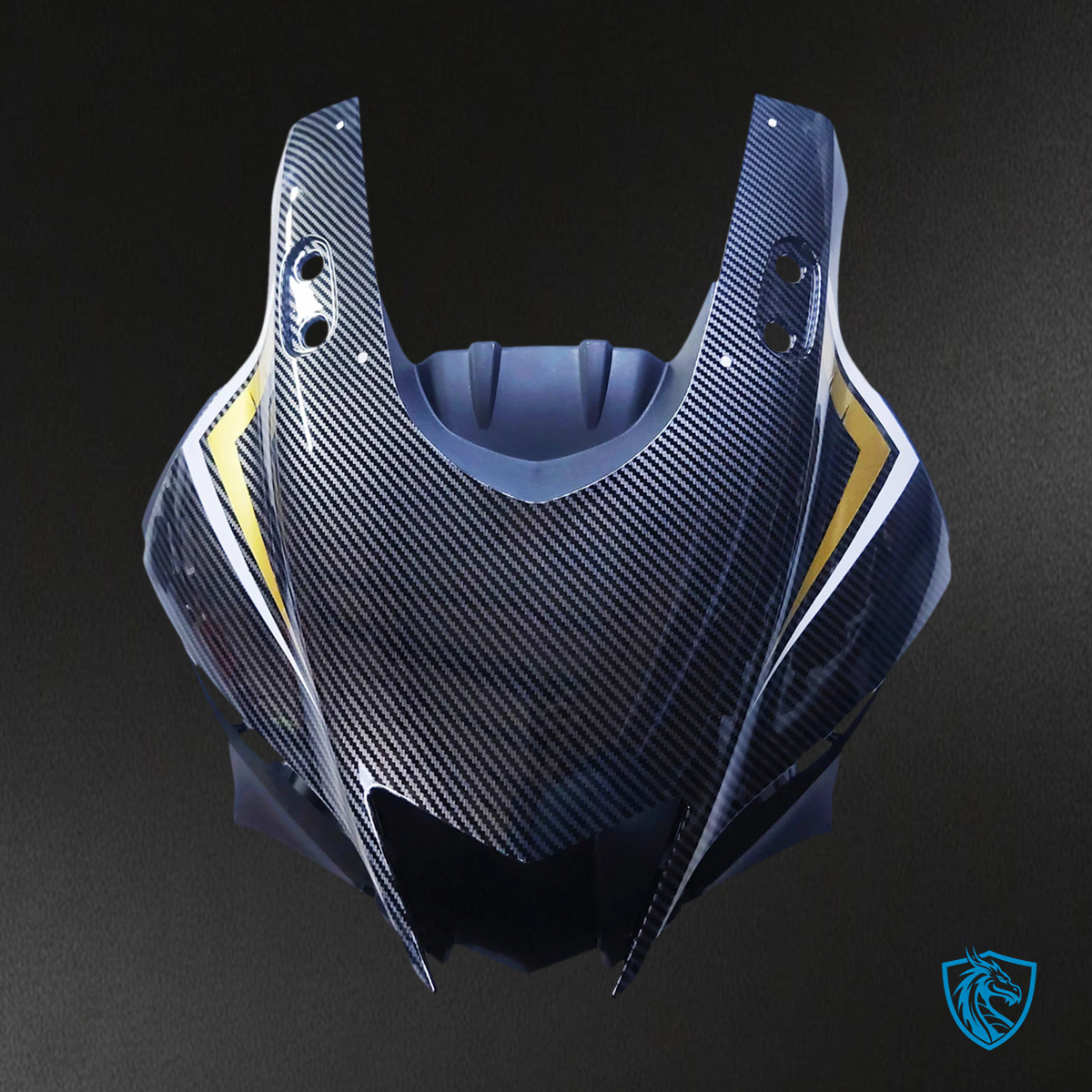Yamaha YZF-R3 & R25 (2022-2024) Carbon Fiber Black, Gold, White & Red - Custom ABS Fairing Set
