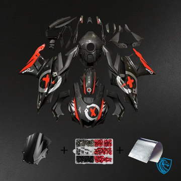 Yamaha YZF-R3 & R25 (2022-2024) Carbon Fiber Red Accents - MERGEment Motorcycle Fairings Kit