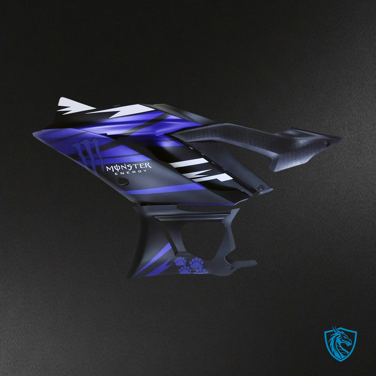 Yamaha YZF-R3 & R25 (2022-2024) Matte Black & Blue - MERGEment Motorcycle Fairings Kit