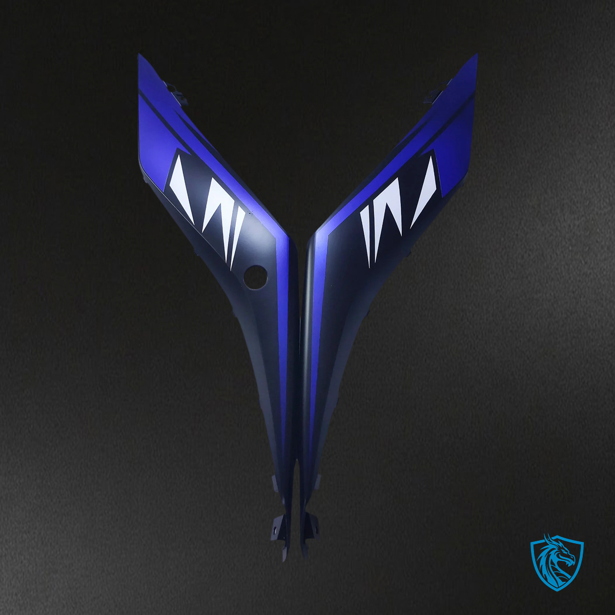 Yamaha YZF-R3 & R25 (2022-2024) Matte Black & Blue - MERGEment Motorcycle Fairings Kit