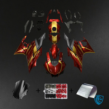 Yamaha YZF-R3 & R25 (2022-2024) Red & Gold Fairing Kit - Aftermarket ABS Bodywork
