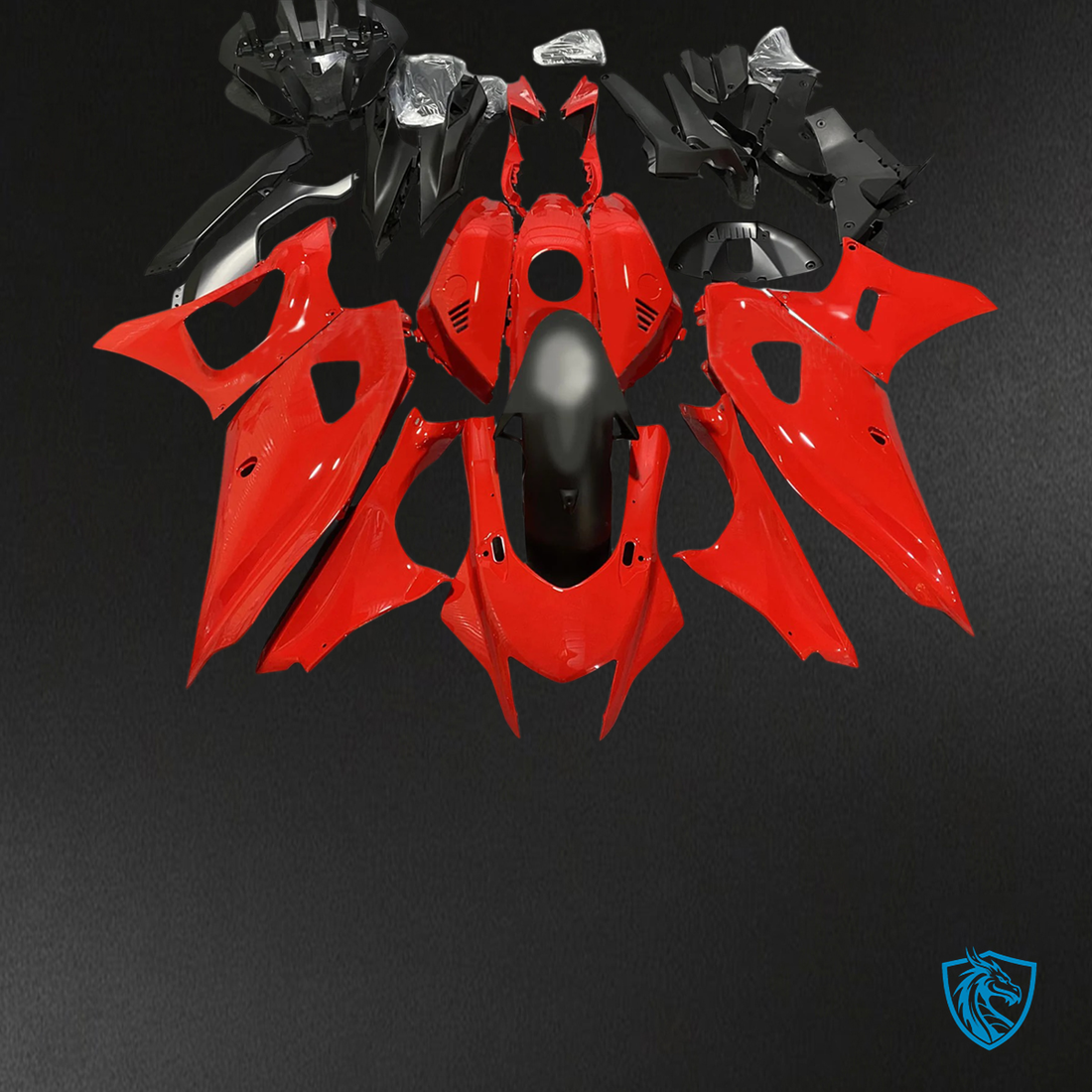 Yamaha YZF-R7 (2021-2025) Black & Red Fairing Kit | ABS Bodywork