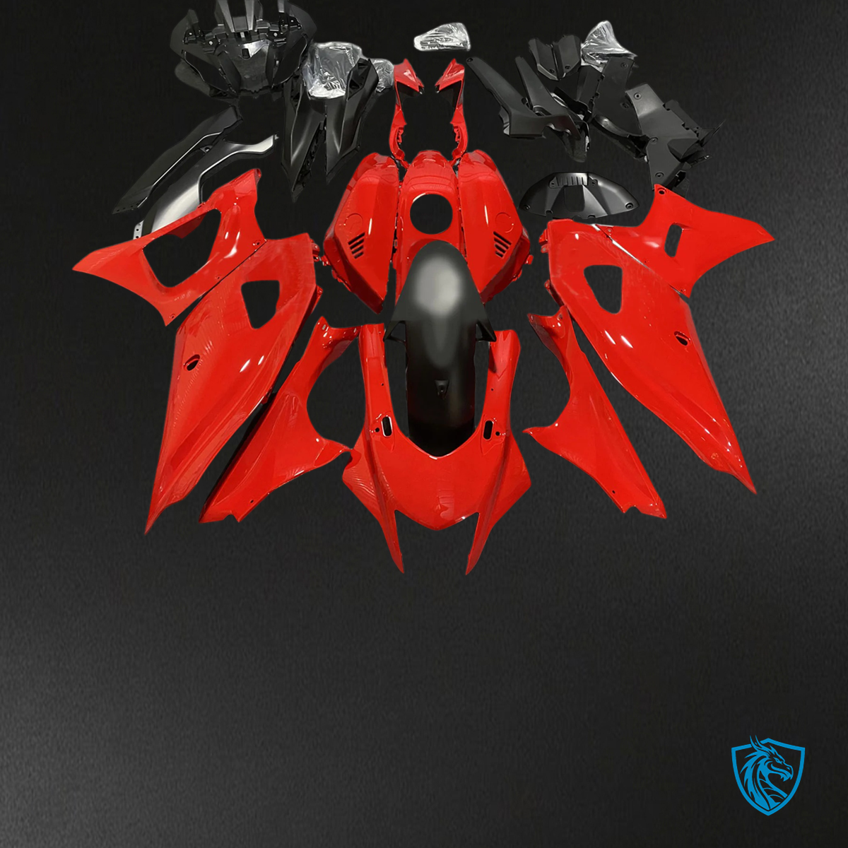 Yamaha YZF-R7 (2021-2025) Black & Red Fairing Kit | ABS Bodywork