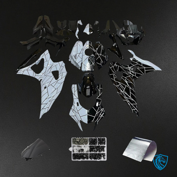 Yamaha YZF-R7 (2021-2025) Black , White & Gray Fairing Kit - Aftermarket ABS Bodywork