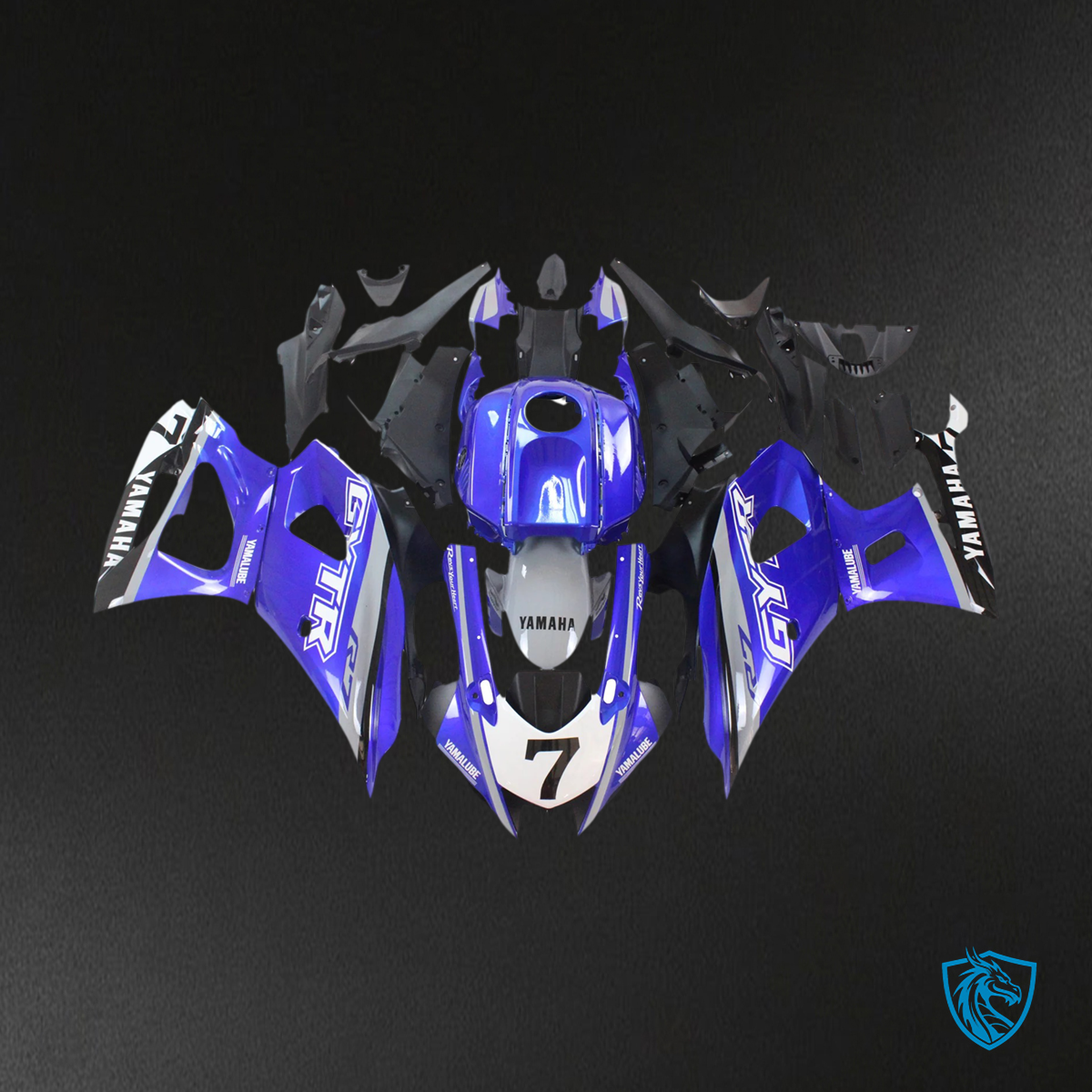 Yamaha YZF-R7 (2021-2025) Blue Style 2 Fairing Kit - Custom ABS