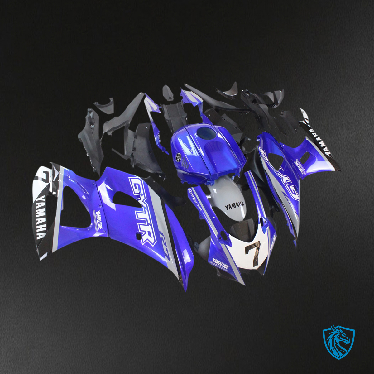 Yamaha YZF-R7 (2021-2025) Blue Style 2 Fairing Kit - Custom ABS