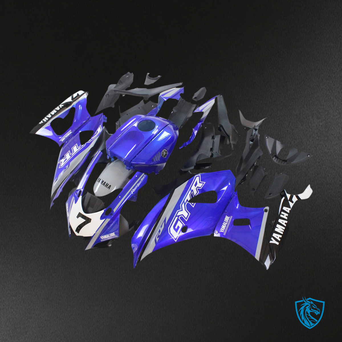 Yamaha YZF-R7 (2021-2025) Blue Style 2 Fairing Kit - Custom ABS