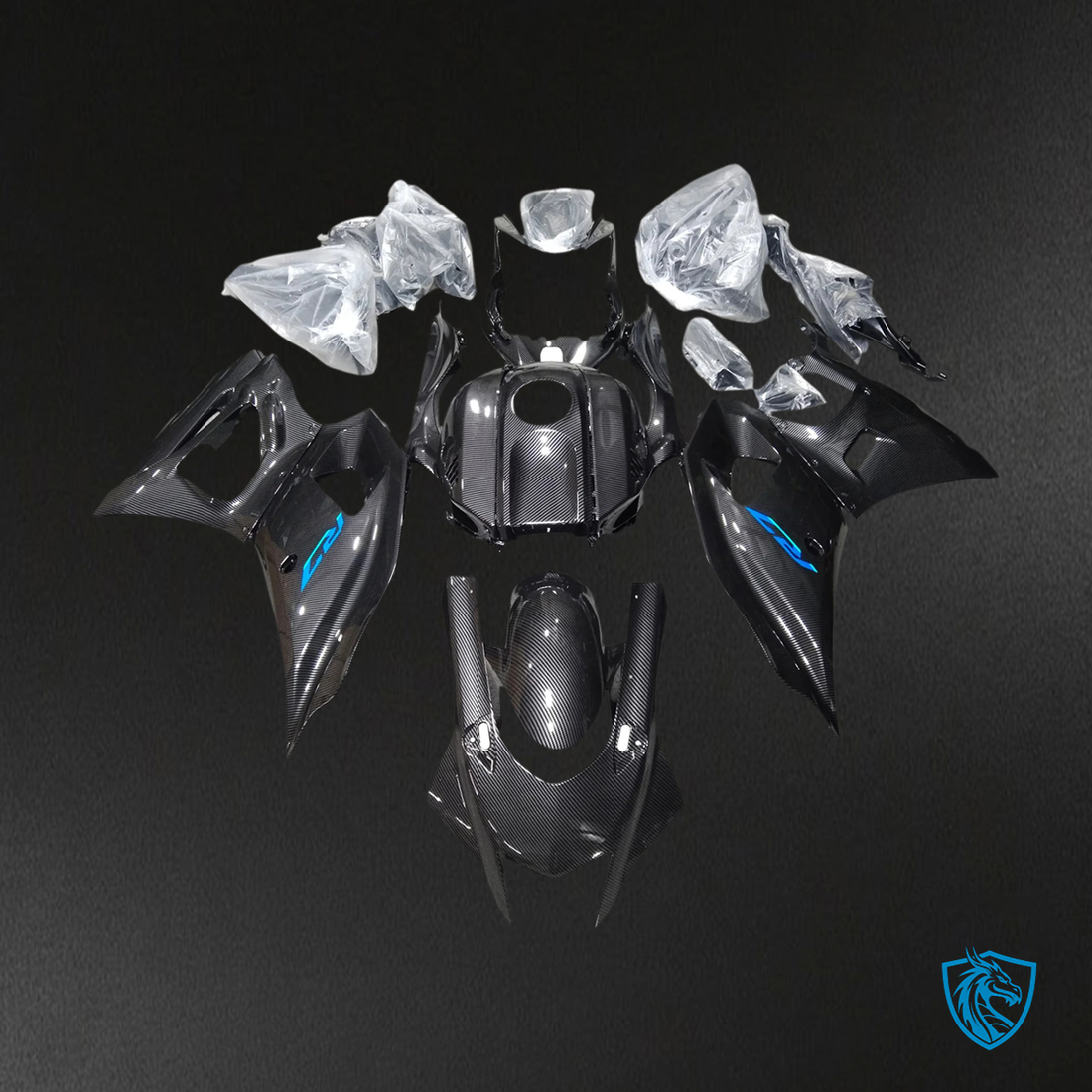 Yamaha YZF-R7 (2021-2025) Carbon Fiber Blue - MERGEment Motorcycle Fairings Kit