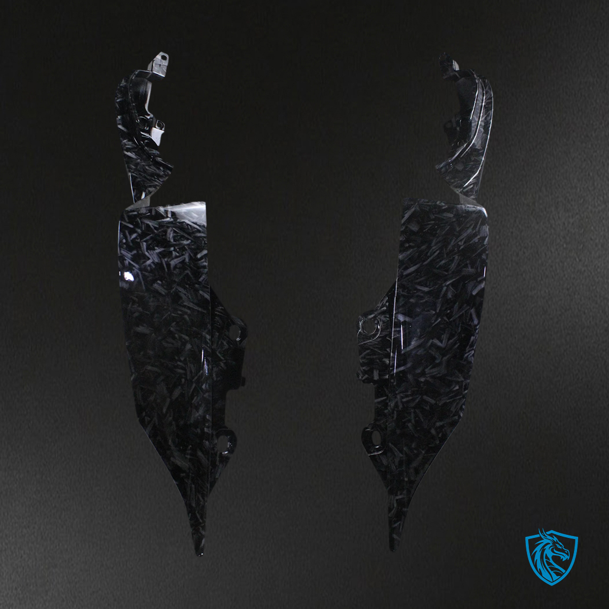 Yamaha YZF-R7 (2021-2025) Carbon Fiber Marble Black Fairing Kit | ABS Bodywork
