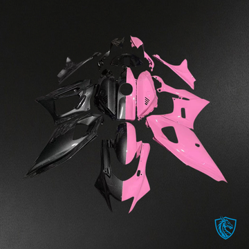 Yamaha YZF-R7 (2021-2025) Black & Pink Carbon Fiber Fairing Kit | ABS Bodywork