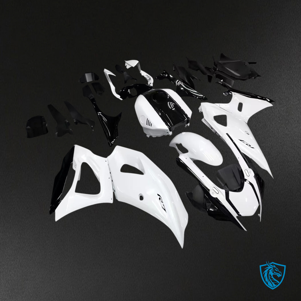 Yamaha YZF-R7 (2021-2025) Gloss White - Aftermarket ABS Bodywork Fairing Kit